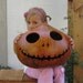 Halloween Gourd Jack-O-Lantern XXX Large (inspired by Tim Burton) Jack Skellington Spooky Fall Candy Bowl Decoration