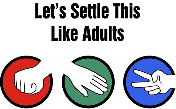 let's settle this like adults sign language shirt