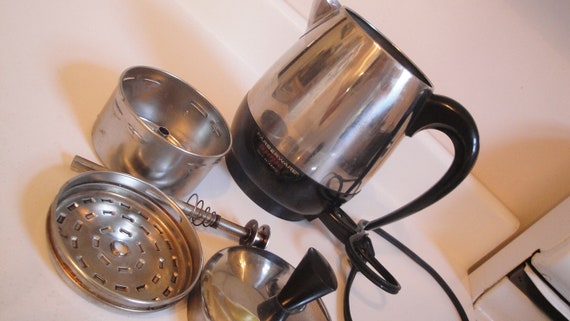 Hair Dryer Farber vintage farberware coffee pot percolator 1960s model 134b Hair Dryer Farber vintage farberware coffee pot percolator 1960s model 134b