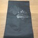 Nagoya Obi In Black With Shimmery Leaf Ornament, From Japan, Mofuku, Kimono Belt, Home Decor, Wall Hanging, International Shipping, Used Obi