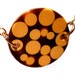 REDUCED. Random Dot Bakelite Necklace Vintage Authentic Brown & Cream