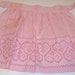 Vintage Hand Made Embroidered Gingham Apron