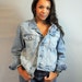 80s Vintage Denim Jean Jacket / Calvin Klein Distressed & Faded DENIM JACKET / Cropped Jean Jacket S / M