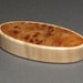 Small Wood Box, Elm Burl and Maple, Magnetic Latch, 'The Giant Cricket'