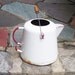 Vintage Watering Can, White Enamel