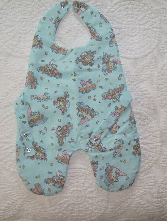 Full Body Baby Bib Reversible by nancysboutique on Etsy