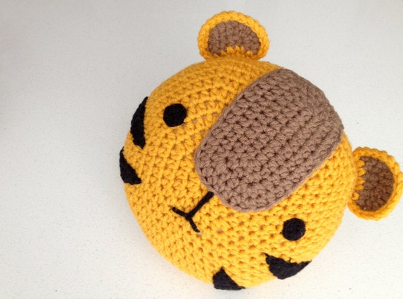 Crochet Tiger Pillow