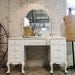Painted Cottage Chic Shabby White Vintage Vanity VAN241