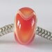 Red Armadillo Style Handmade Lampwork European Charm Bead - SRA - Fits Trollbead/Biagi etc