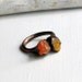 Copper Opal Ring Autumn Fall Fanta Tangerine Orange Gem October Birthstone Raw Handmade Artisan