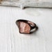 Morganite Copper Ring Pale Peach Pastel Sorbet Beryl Artisan Raw Gemstone Oxidized For her