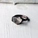 Copper Ring Raw Quartz Crystal Ice Natural Gem Stone Patina Artisan Handmade