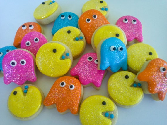 Pacman Mini Cookies- 3 dozen Il_570xn