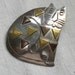 Sterling Silver Cat Pendant Brooch with Brass Accents