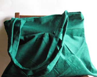 Corduroy Purse - Emerald Green - Pantone 2013