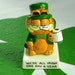 Vintage Garfield Enesco Ceramic Figurine. We're All Irish One Day A Year.