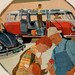 vintage red vogswagen bus 1958 advertisement