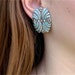 Vintage Art Deco Revival Blue and Black Enamel with Faux Marcasites