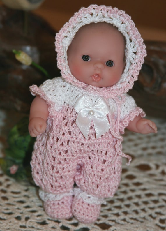 pattern romper baby crochet for inch by Baby 5 Berenguer charpatterns PDF Crochet Doll PATTERN