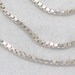 PRe OWned Italian 925 sterling Silver box / square link chain NECklace size 18in