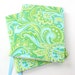 Notebook cover - fabric journal cover for composition notebooks - Paisley (LAST ONE)