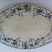 Antique Blue & White Ironstone Platter
