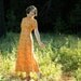 1960s Gold Brocade Print Maxidress... 60s Fancy Maxi Dress... THE GOLDEN FUTURE (s/m)