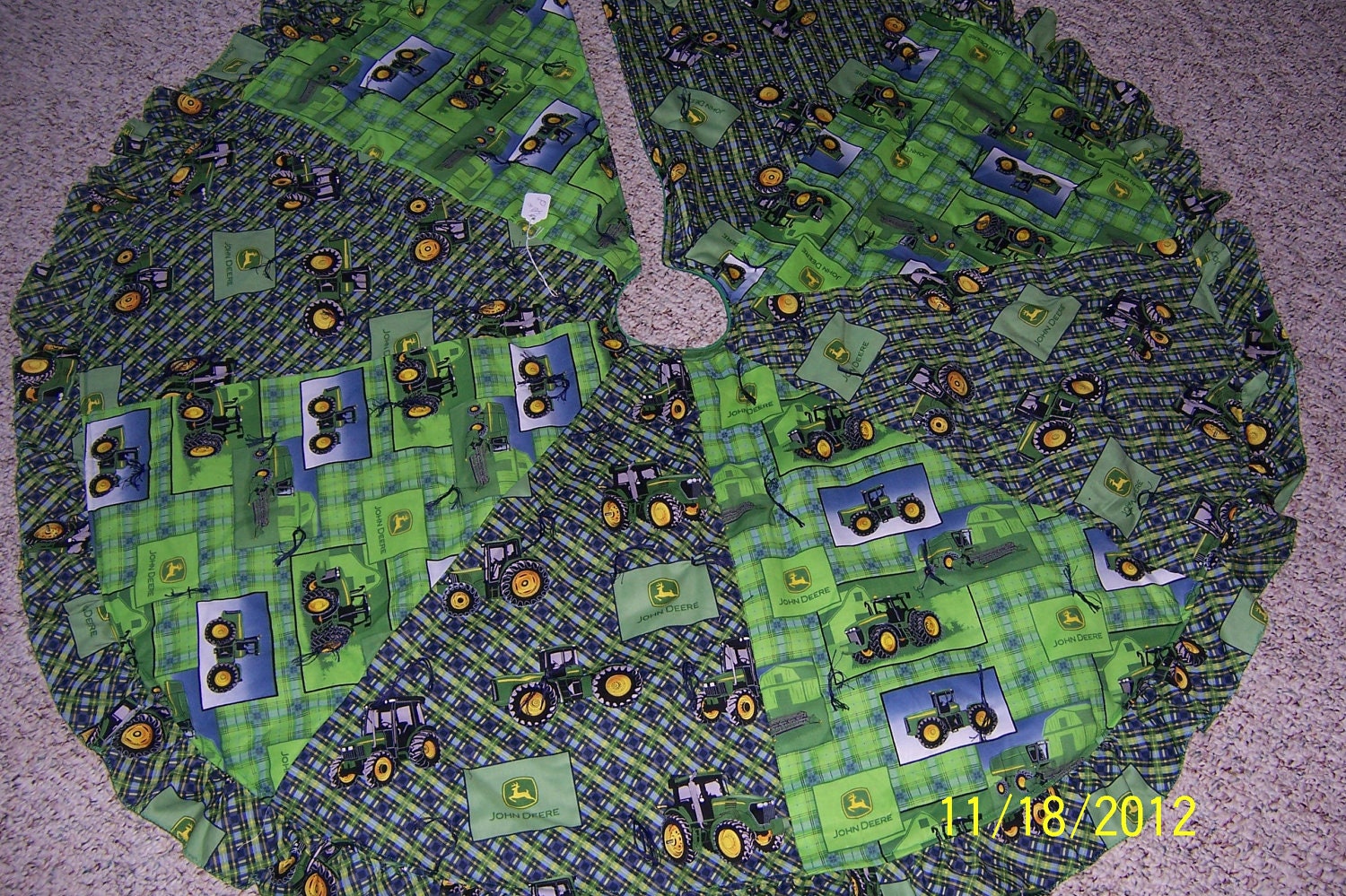 john deere christmas tree skirt by passingtime304 on etsy john deere christmas tree skirt by passingtime304 on etsy