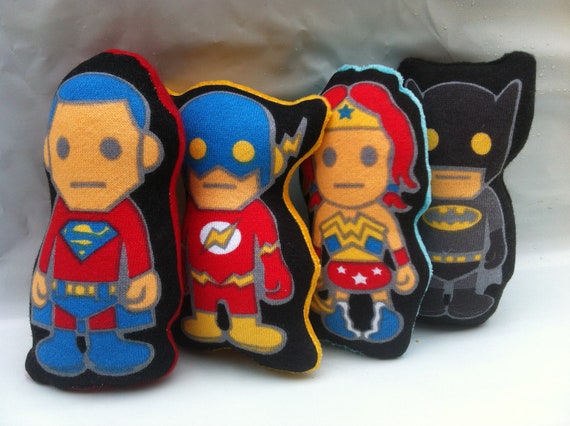 large stuffed superheroes