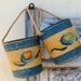 Vintage Antique Rope Pails Beach Bucket Pair