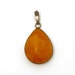 Vintage sterling silver with genuine baltic amber pendant
