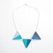 Ombre Bunting Necklace in Blues