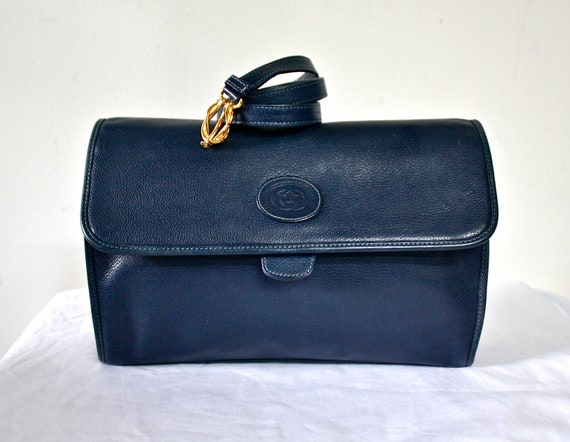 gucci navy clutch