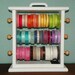 Painted Original Ribbon Storage Rack Scrapbookers and Crafters organize all your ribbon.