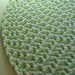 25% OFF SALE 54" kiwi, and frost blue with, natural colored usa organic cotton
