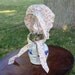 Carrie's Calico Bonnet- Pioneer Baby Bonnet- Ready to Ship