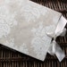 Wedding Guest Book, French Damask in Ivory No 2, Select a Size, READY to SHIP