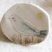 SALE Porcelain brooch / Small wall piece 11 : "Bird under the moonlight" handmade original