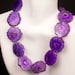 Purple Solar Quartz, Stactite Coins, Druzy, Drusy, Purple Solar Quartz Coins, 1/2 Strand - 17 to 24mm