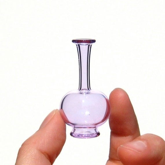 Miniature Glass Bud Vase in Purple
