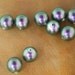 Vintage Purple Green Glass Beads destash Lot 10mm
