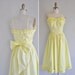 vintage 1960s dress / 1960s 60s pastel yellow vintage dress / Yellow Submarine
