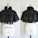 vintage 1910s rare antique cape / 1900s 1910s beaded antique cape / Wondering At Night