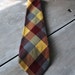 20s-30s plaid wide tie