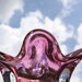 Pink Art Glass Pretty in Pink Mid Century Modern Possibly Chribska Czech Vintage heavy artglass Bohemian Excellent condition