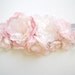 STORE CLOSING Romantic Cherry Blossom Wedding Sash Exclusive Handmade Bridal Sash Hand dyed flowers