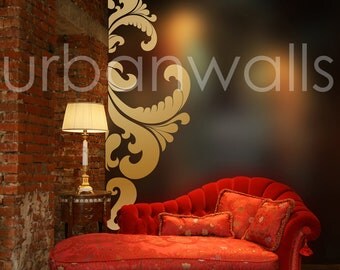Vinyl Wall Sticker Decal Art - Side Swirl