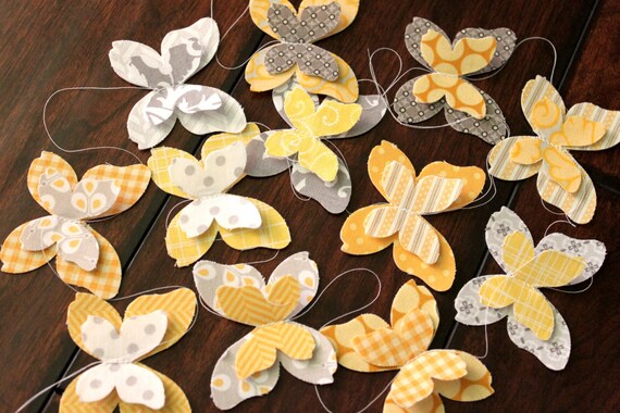 Butterfly Garland - in Buttercup Il_570xn