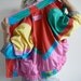 Vtg. 80s Color Block Hip Hop Windbreaker