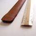 Awesome Vintage Wood and Plastic Pocket Ruler with Brown Leather Case